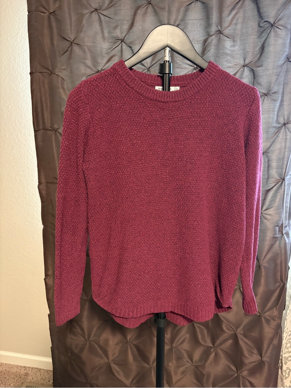 Pink Clover Deep Red Knit Sweater (Stitch Fix)